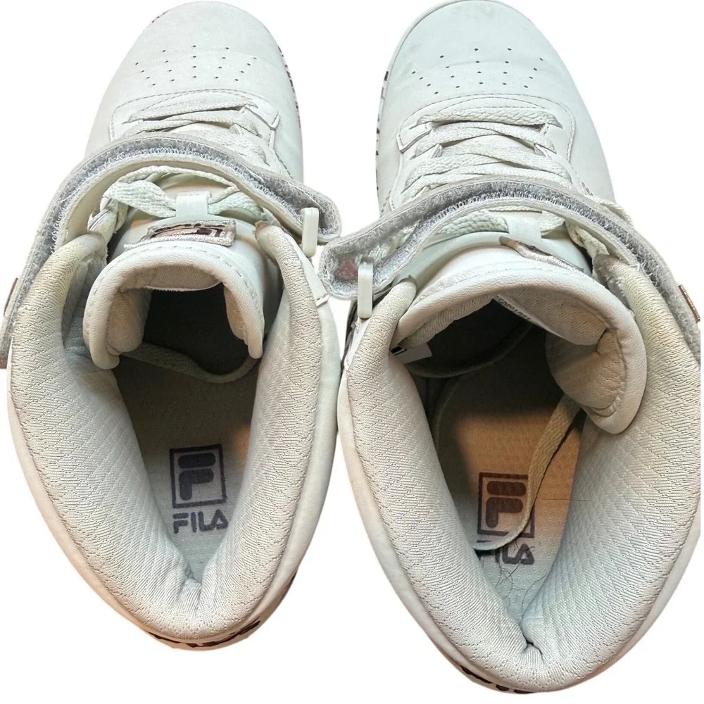 Fila Vulc 13 Mid‎ Plus Mens Size 9 Cream Grey Camo Sneakers 1FM01881-265